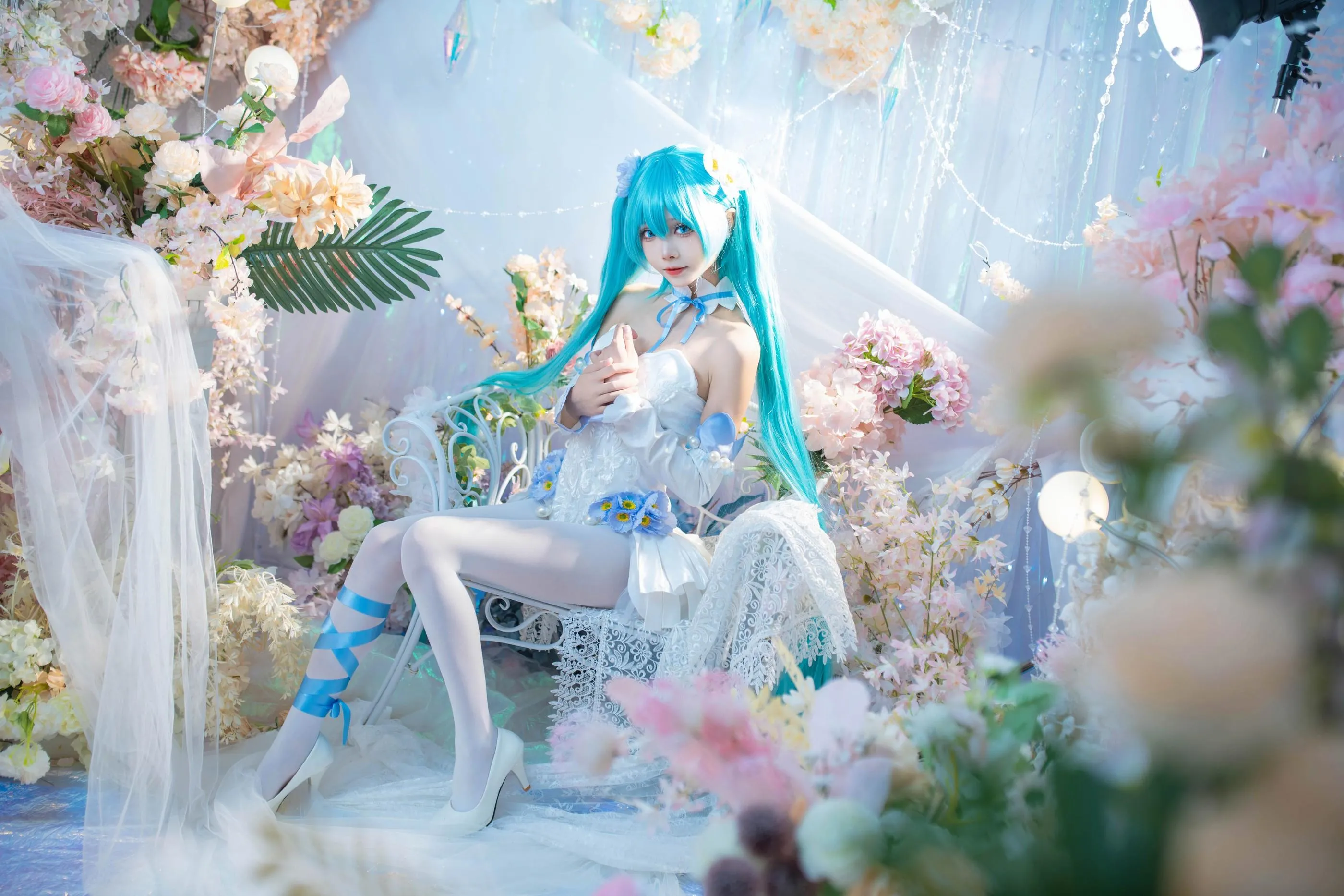 艾西Aiwest – NO.011 初音 粉蝶花 [42P]插图1